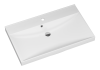 Раковина мебельная из искусственного камня Misty D4019 75 Р-Мис14075-4019Д 70х50 накладная цвет белый