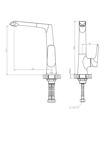 Смеситель для кухни WeltWasser WW MX BONN 306 -10000002006 на раковину хром без термостата