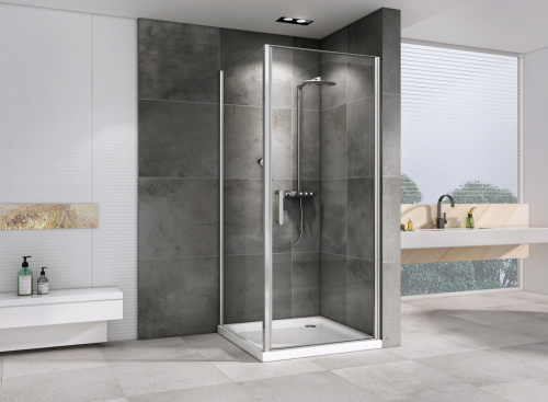 Душевой уголок Abber Sonnenstrand AG04100-S75 75х100 стекло прозрачное профиль хром глянцевый - фото 2