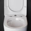 Унитаз приставной Ceramica Nova HIGHLIGHT CN1812 белый с сиденьем микролифт безободковый душевой смыв