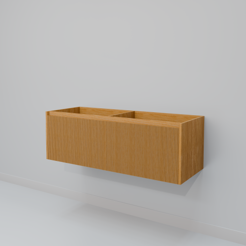 Тумба под раковину ArtDecco Elizabeth (Элизабет) AEL12W11D000 120x45x40 подвесная цвет белый дуб - фото 5