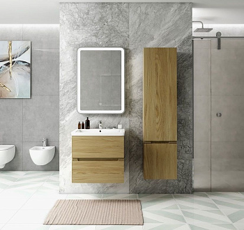 Шкаф-пенал Art&Max TECHNO AM-Techno-1600-AC-SO-LW674-R 40х30х160 подвесной цвет дуб мадейра янтарь