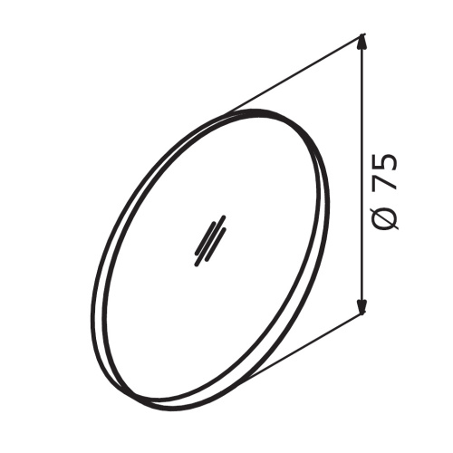 Зеркало в ванную Orka Lisbon 3000073 75х75 цвет серый матовый - фото 3