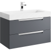 Тумба под раковину Aqwella Y CUB0109GR 90х40 подвесная цвет серый