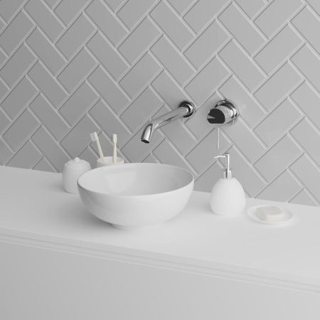 Раковина из сантехнического фаянса Grossman GR-3021 30х40 накладная цвет белый без отверстий под смеситель