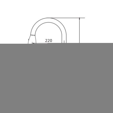 Смеситель для кухни Raffine F213H на мойку черный