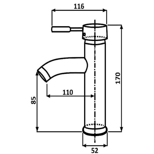 Смеситель ALMAes Sona TVZ-0907 на раковину хром - фото 4
