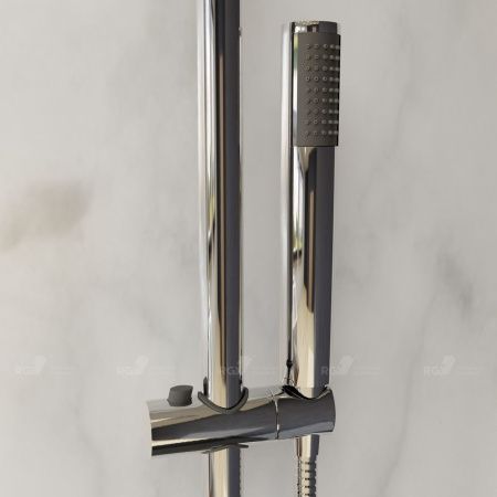 Душевая стойка RGW Shower Panels 21140121-01 настенная цвет хром с термостатом