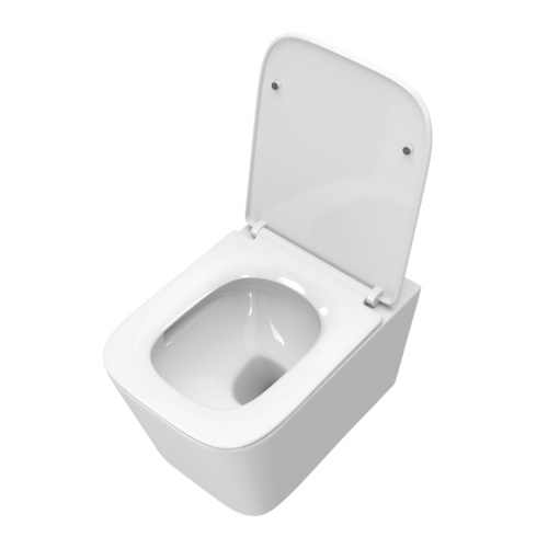 Унитаз подвесной BelBagno DUE BB5171CH-TOR/SC белый с сиденьем микролифт безободковый смыв торнадо - фото 2