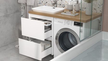 Тумба под раковину Velvex KLAUFS tpKLA.56.60.2Y-616.216 60х60 подвесная цвет белый