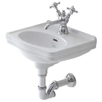 Раковина из санфаянса Simas Londra LO944bi*1 38х31 подвесная цвет белый 1 отверстие под смеситель