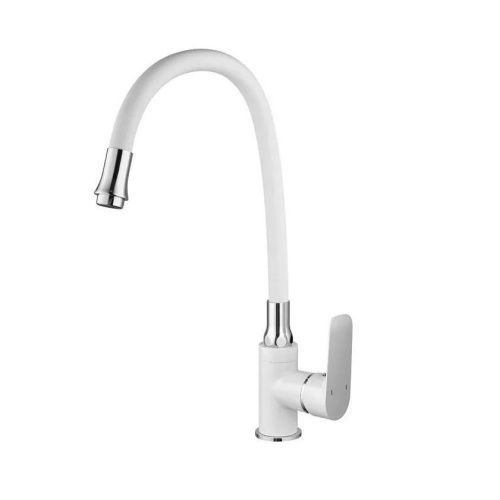 Смеситель для кухни Fashun A4082-8 на мойку белый - фото 2