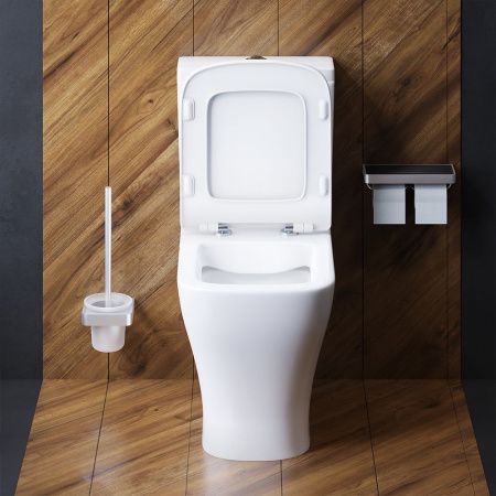 Унитаз напольный с бачком Damixa Titan DX78C8600SC белый с сиденьем микролифт безободковый каскадный смыв