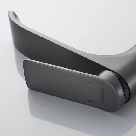 Смеситель для раковины Shevanik S4111T на столешницу оружейная сталь