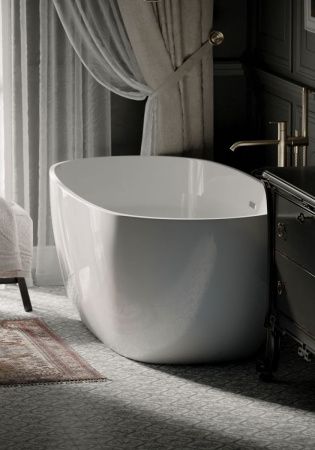 Ванна акриловая Sancos Space FB13 170х80 отдельностоящая овальная с каркасом