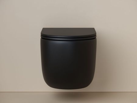 Унитаз подвесной Ceramica Nova UP CN4007MB черный с сиденьем микролифт безободковый душевой смыв