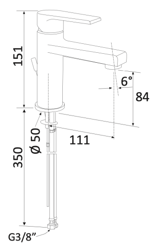 Смеситель Mariani Artic A00380AT60 на раковину хром - фото 4