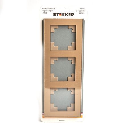 Рамка трехместная Stekker Катрин 49036