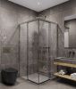 Душевой уголок Timo T37 100х100 стекло прозрачное профиль никель без поддона