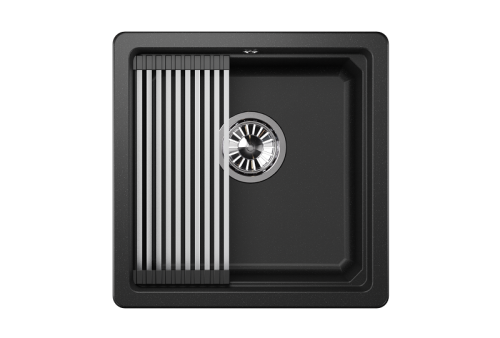 Кухонная мойка Granula Kitchen Space 4501U, ЧЁРНЫЙ 45x45 цвет черный - фото 2