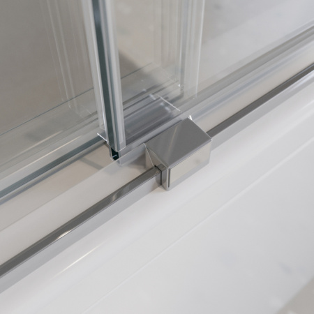 Душевая шторка на ванну Cezares TANDEM-SOFT TANDEM-SOFT-VF-2-200/145-C-Cr-IV 200х145 стекло прозрачное профиль хром глянцевый ориентация универсальная