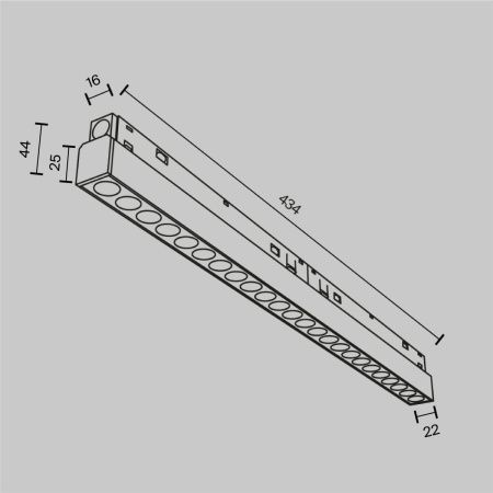 Трековый светодиодный светильник Maytoni Technical Points TR031-4-24WTW-M-DSZ-W
