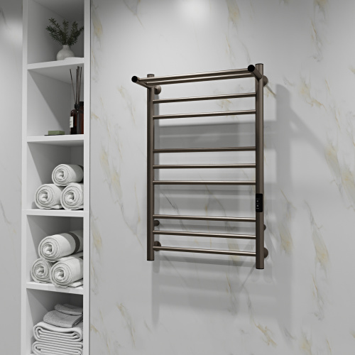 Полотенцесушитель Indigo Line Trinity LСLTE80-50PGNSRt 53х80 электрический оружейная сталь - фото 5