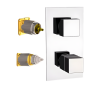 Смеситель для душа Remer Q-Elegance QT92KB встраиваемый в стену хром с термостатом