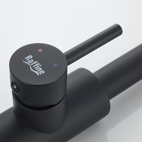 Смеситель для кухни Raffine F203H на мойку черный - фото 5