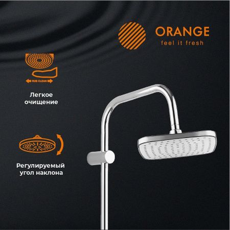 Душевая стойка Orange Thermo T19-944cr настенная цвет хром с термостатом