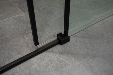 Душевая дверь Aquanet Pleasure AE60-N-150H200U-BT 150х200 стекло прозрачное профиль черный