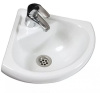 Раковина из сантехнического фарфора Onika Радиан 1.3130.9.S00.10B.0 48х41 накладная цвет белый 1 отверстие под смеситель