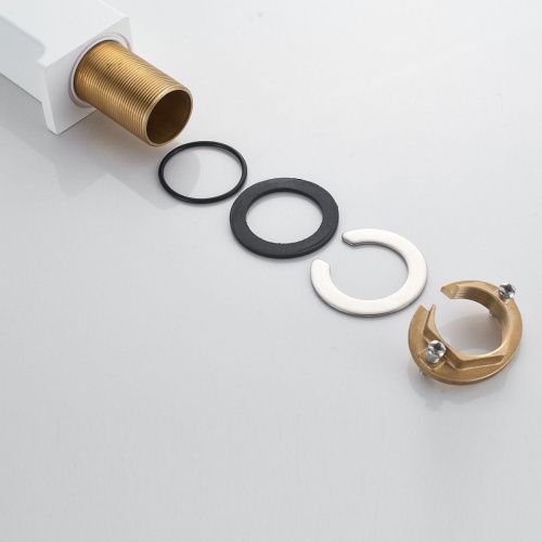 Смеситель Rose R1811C-1 на раковину белый - фото 5