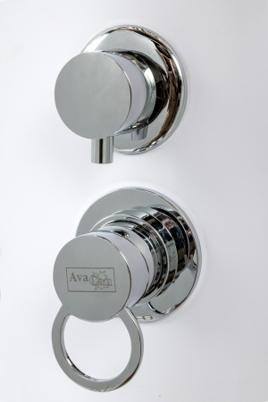 Душевая кабина AvaCan D311 110х110 четверть круга без крыши ориентация универсальная