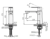 Смеситель Arrow AMP11848J на раковину золото