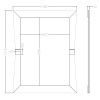Зеркало Garda Decor KFG123 80х100 подвесное