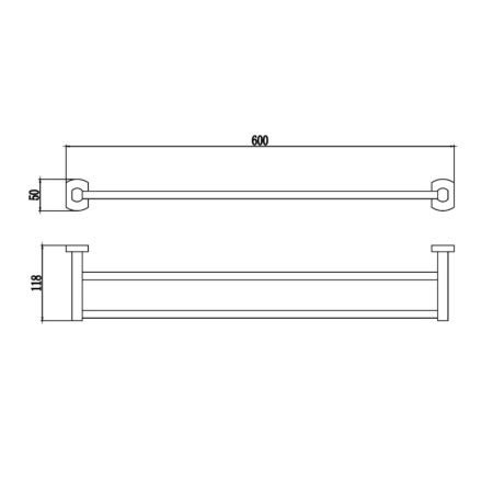 Полотенцедержатель Savol S-009948