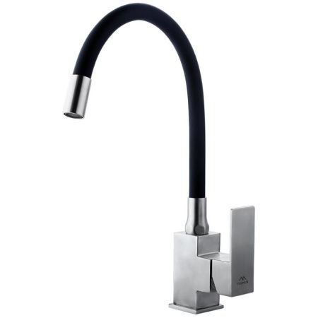 Смеситель для кухни Fashun A54302-7 на мойку черный/сатин