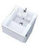 Тумба с раковиной 1MarKa Bumble Ц0000001481 40х30 подвесная цвет белый