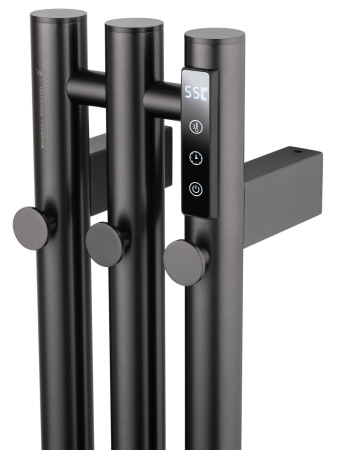 Полотенцесушитель электрический Wonzon & Woghand Kassel WW-AL72312-BGM 15х120 темный графит
