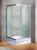 Душевой уголок River MORAVA XL 10000003401 90х70 стекло матовое профиль хром матовый без поддона