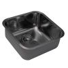 Кухонная мойка Grandex Aqua SELECT 44 2003333 45х45 цвет серый поверхность матовая