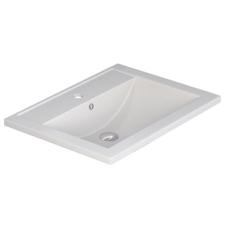 Раковина из искусственного камня Uperwood Foster Quartz 291030051 60х40 полувстраиваемая цвет белый