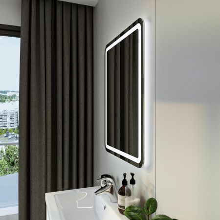 Зеркало с подсветкой Бриклаер Эстель 4627125414220 60х80 подвесное