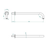 Верхний душ THG Ptale de cristal clair U6A-F01-286 20х20 золото