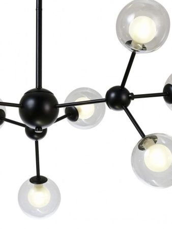 Люстра на штанге Natali Kovaltseva Venti (Венти) VENTI 81422/8C BLACK
