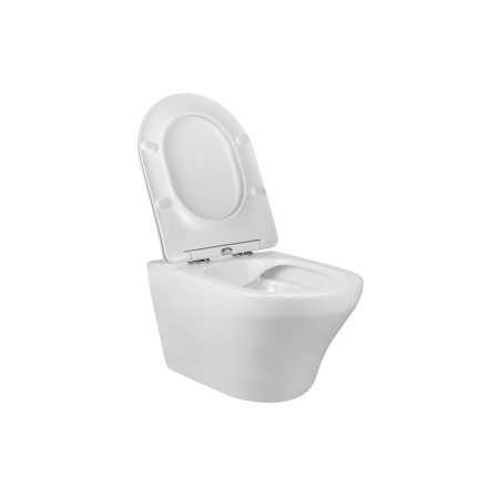 Унитаз подвесной Vincea Edge-M VT1-37 черный матовый с сиденьем микролифт безободковый душевой смыв