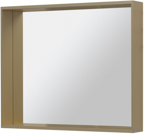 Зеркало в ванную Allen Brau Reality 1.32019.03 90х75 цвет латунь - фото 4