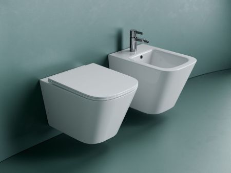 Унитаз подвесной Ceramica Nova UNION CN4009T белый с сиденьем микролифт безободковый смыв торнадо