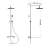 Душевая стойка RGW Shower Panels 21140121-01 настенная цвет хром с термостатом